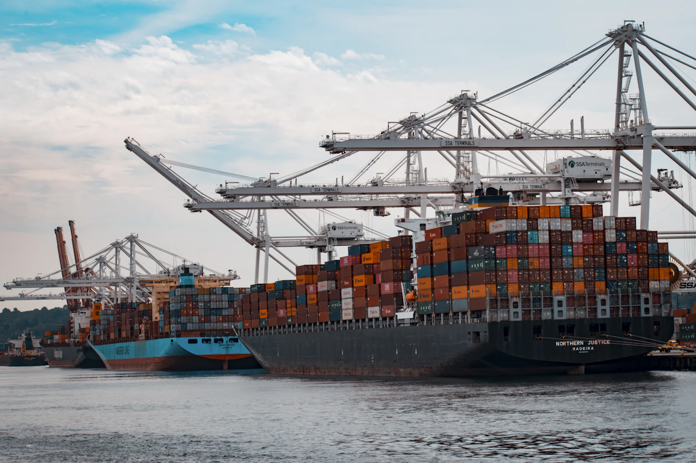 Port and cargo operations used for energy commodity shipping.